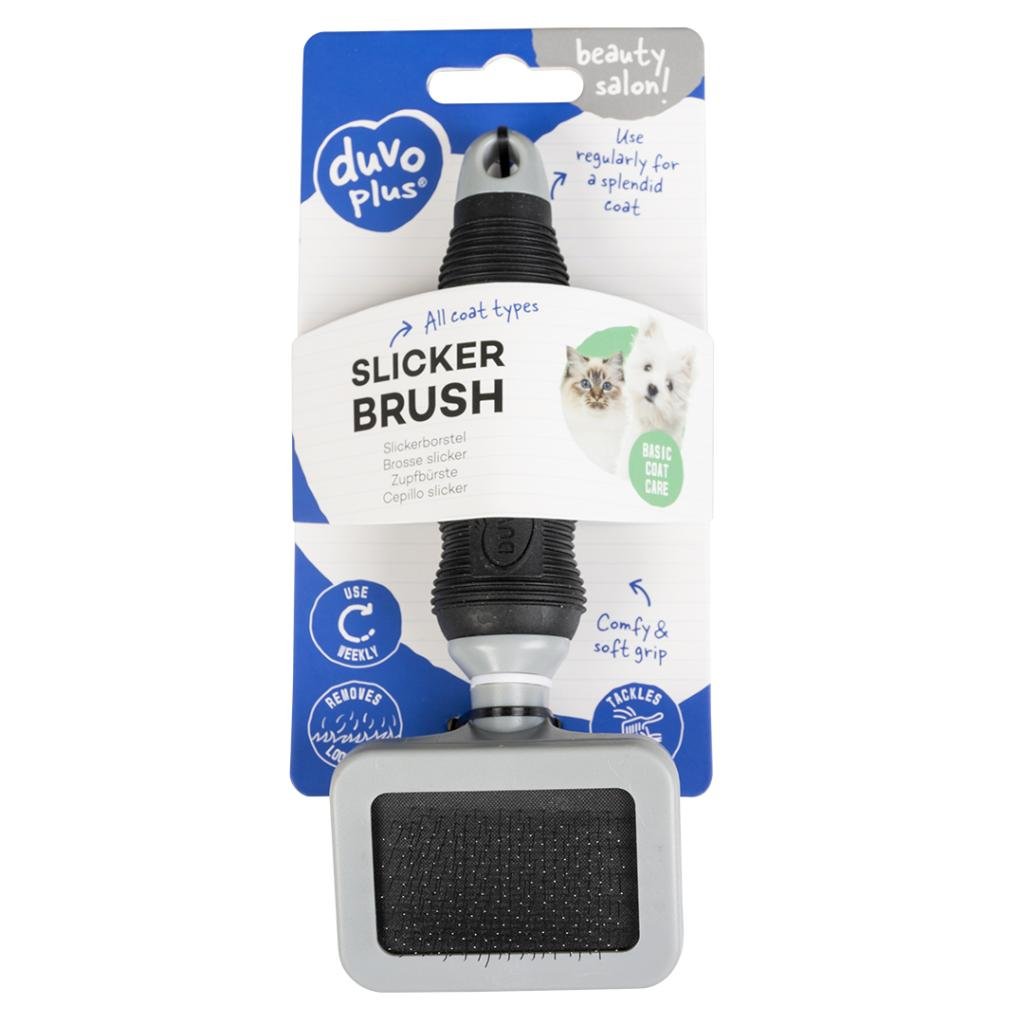 Duvo+ Slicker Brush for Cats & Dogs - Tangle - Free Grooming - Otloubnow