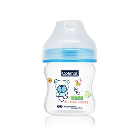 Extra Wide Neck Feeding Bottle 150ml - Optimal - Otloubnow
