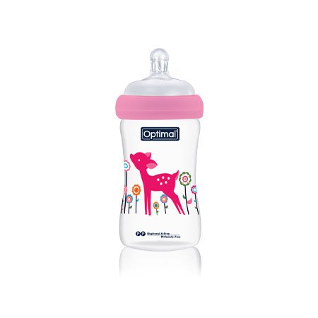Extra Wide Neck Feeding Bottle 240ml - Optimal - Otloubnow
