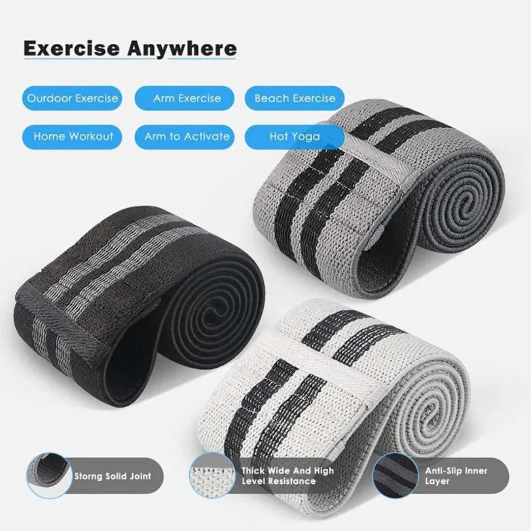 Fabric mini loop resistance bands grey - Otloubnow