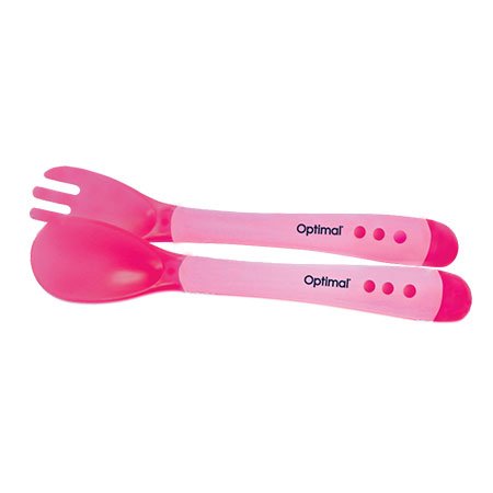 Flexible Silicone Spoon & Fork (4m+) - Otloubnow