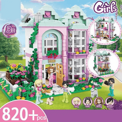 Flower house blocks set - Otloubnow