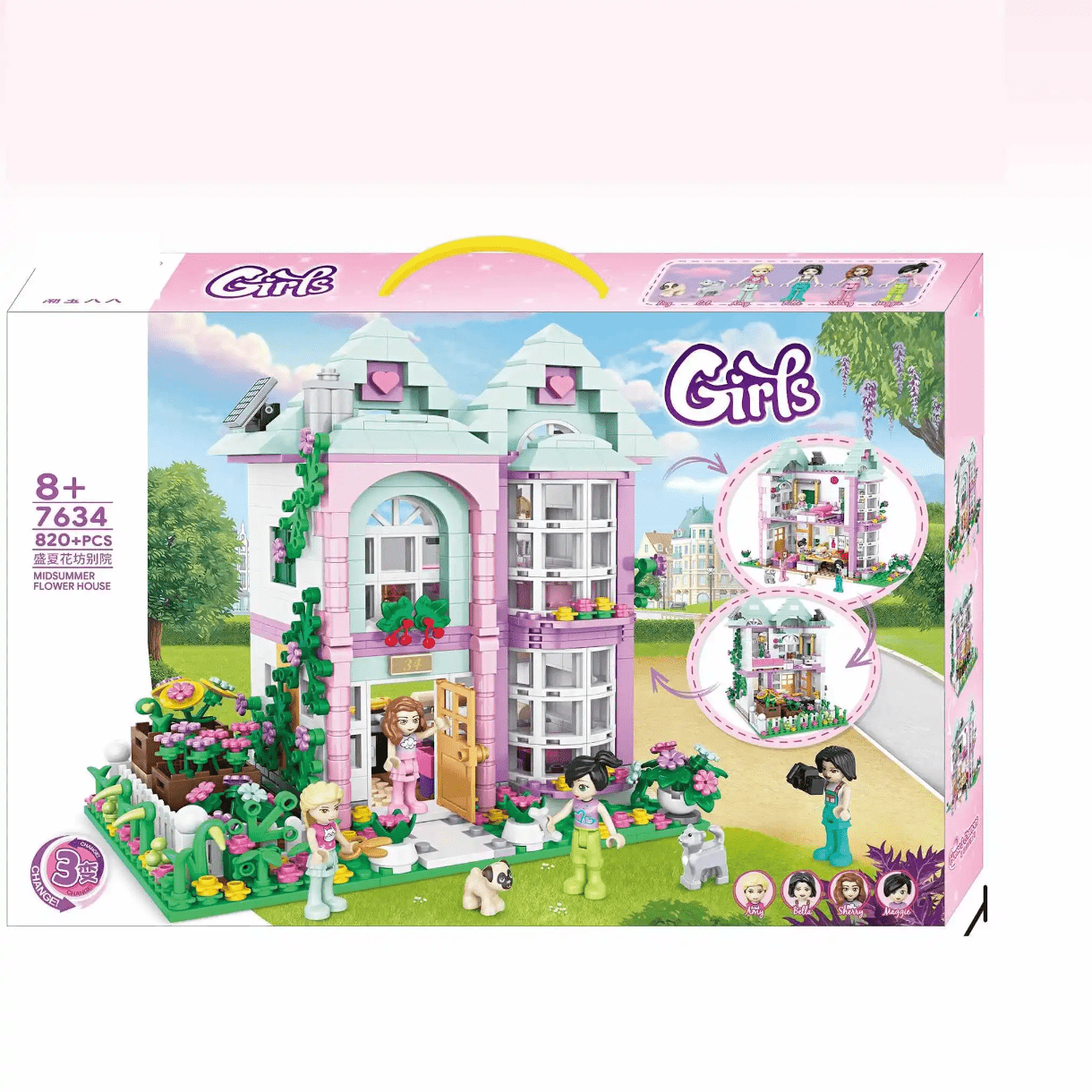 Flower house blocks set - Otloubnow