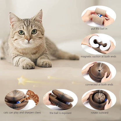 Foldable Accordion Cat Scratch - Otloubnow