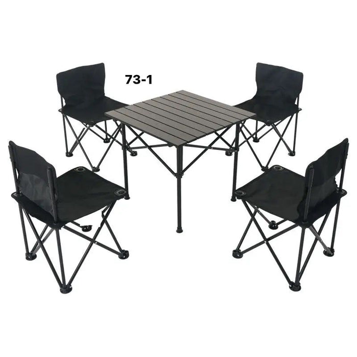 Foldable Picnic table with 4 chairs - Otloubnow
