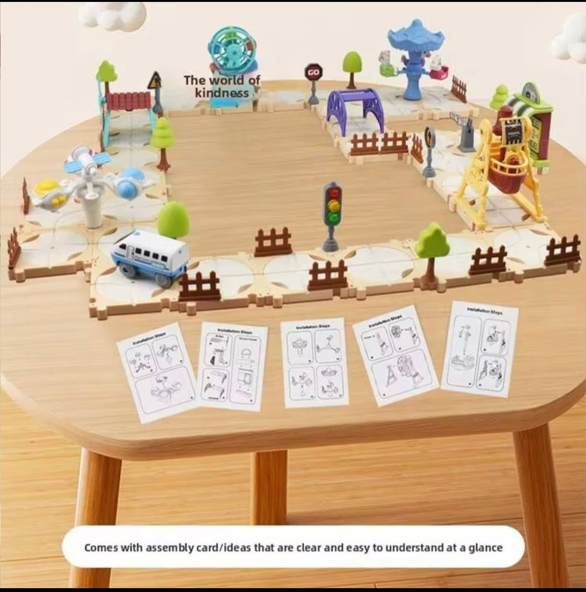 Four themes building blocks track set - Otloubnow
