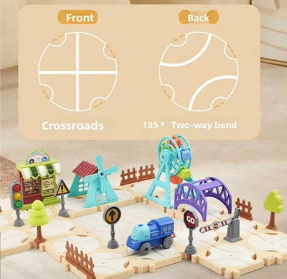 Four themes building blocks track set - Otloubnow
