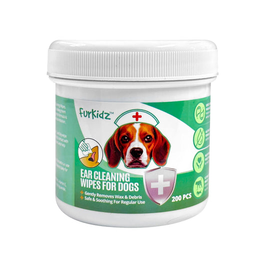 FurKidz Dog Ear Cleaning Wipes - Gentle & Effective Care - Otloubnow