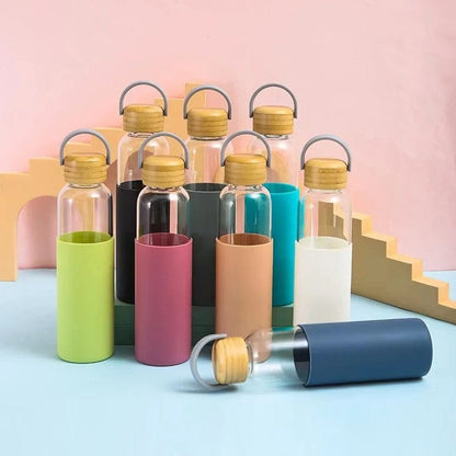 Glass bottle with silicone protection - Otloubnow