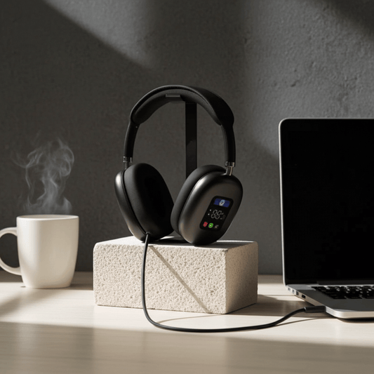 Headphones with digital display - Otloubnow