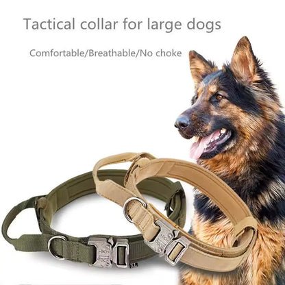 Heavy Duty Tactical Dog Collar for Medium and Large Dogs - Otloubnow