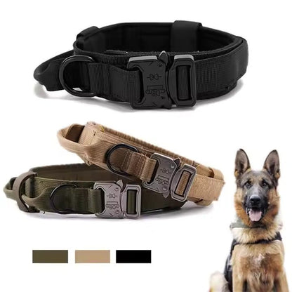 Heavy Duty Tactical Dog Collar for Medium and Large Dogs - Otloubnow