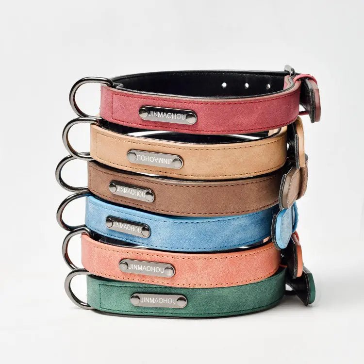 High Quality Leather Pet Collar Bundle With Leashes - Otloubnow