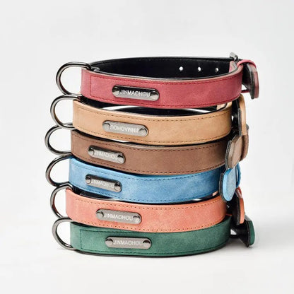 High Quality Leather Pet Collar Bundle With Leashes - Otloubnow