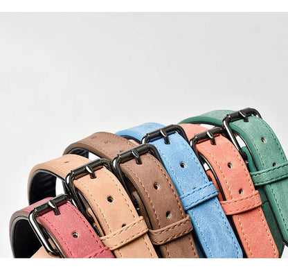 High Quality Leather Pet Collar Bundle With Leashes - Otloubnow