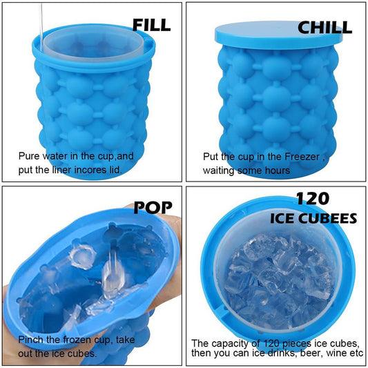Ice Genie Silicone Ice Cube Mold - Otloubnow
