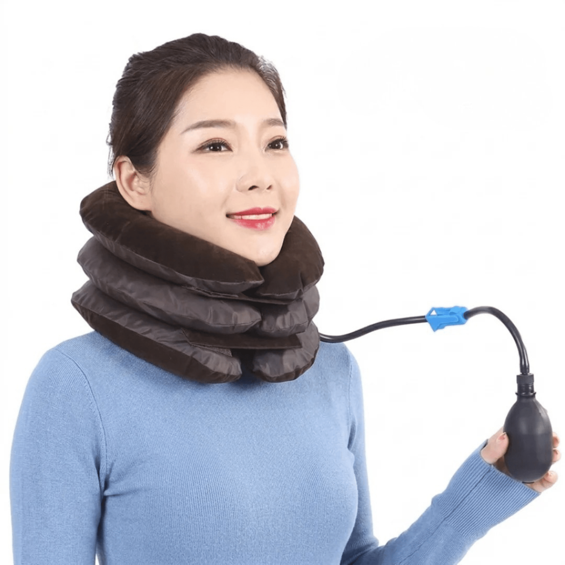Inflatable neck traction device - Otloubnow