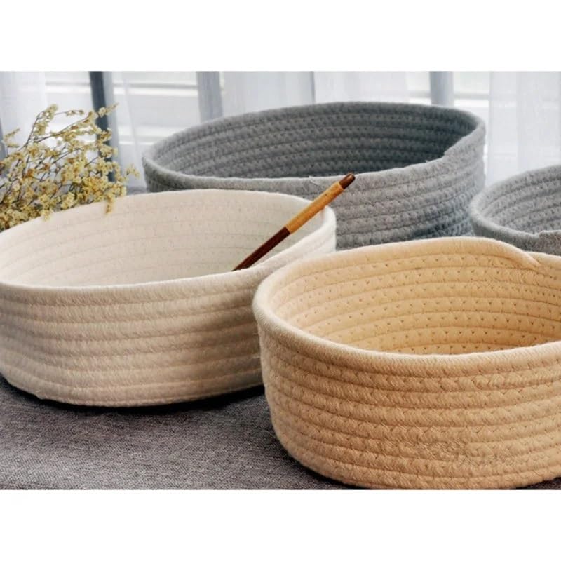 Knitted rope basket - Otloubnow