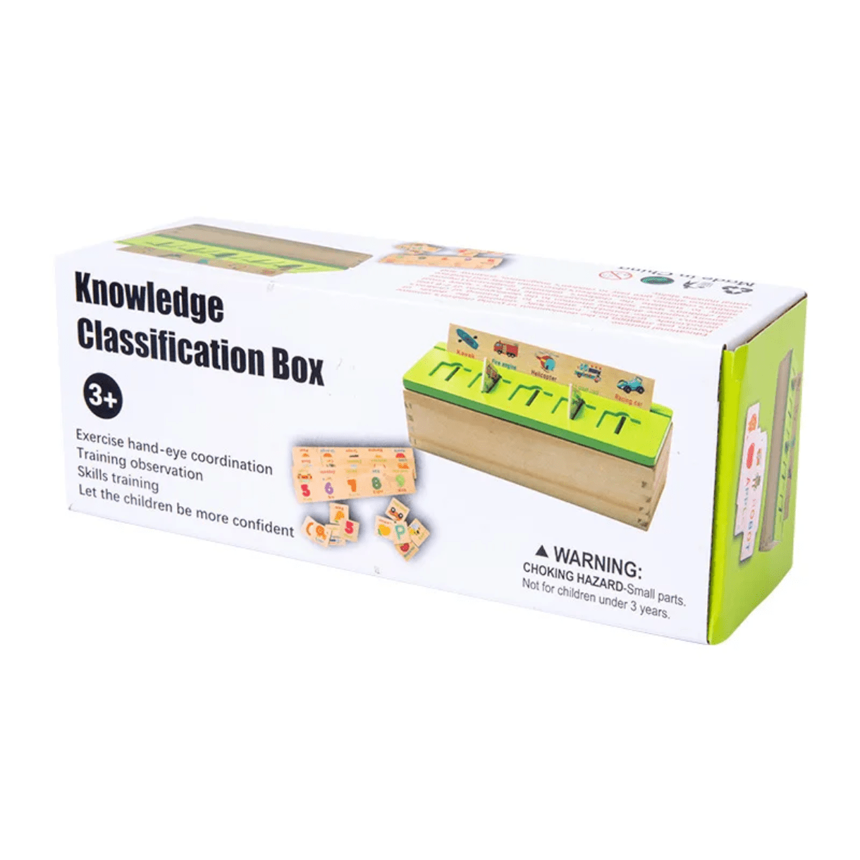 Knowledge classification box - wooden sorting game - Otloubnow