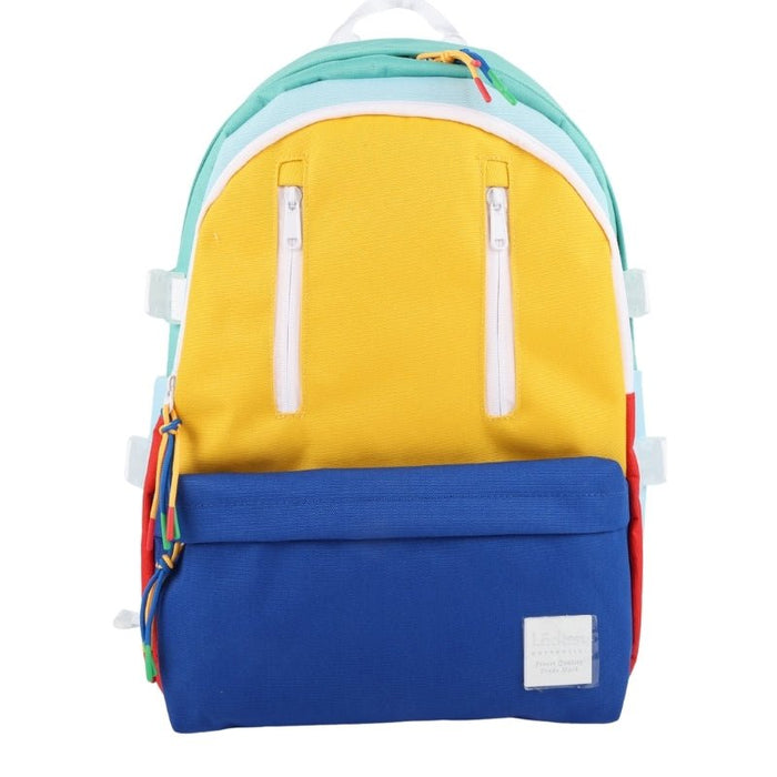 Locker Soda pop backpack and pencil case - yellow and royal blue - Otloubnow