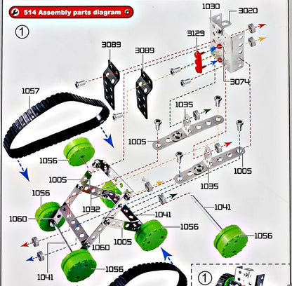 Metal assembly space robot - Otloubnow