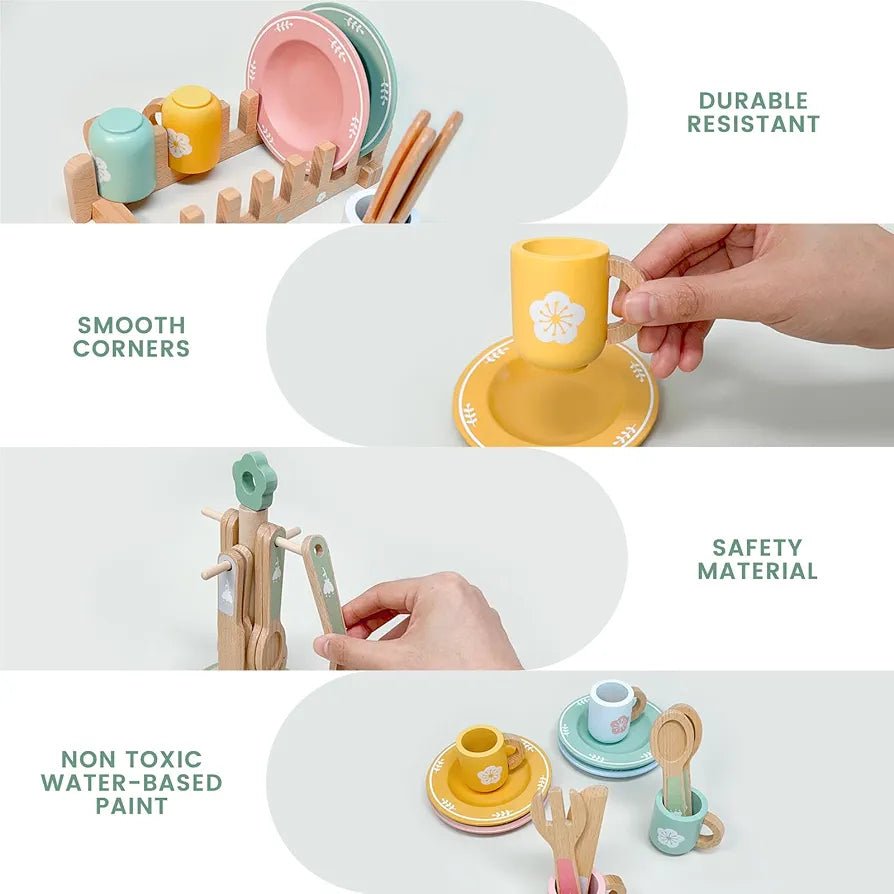 My little dinnerware wood set - Otloubnow