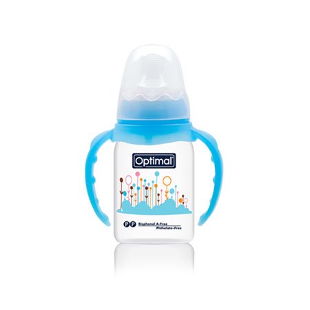 Narrow Neck Orthodontic Feeding Bottle - Handle 140ml - Otloubnow