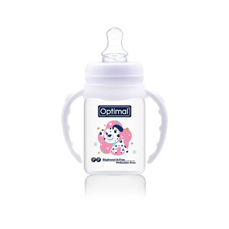 Narrow Neck Orthodontic Feeding Bottle - Handle 140ml - Otloubnow