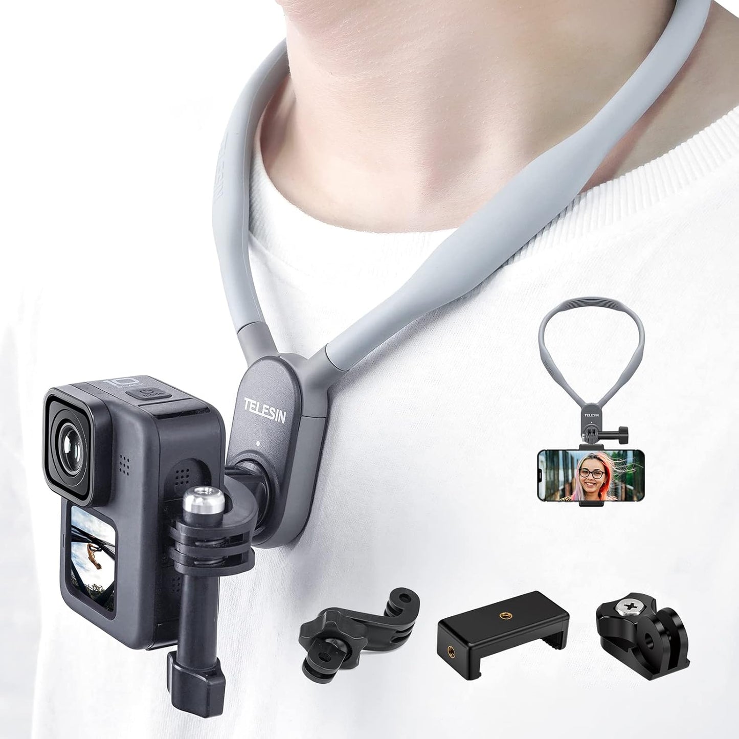 Neck - Mounted Phone & action camera Holder - Otloubnow