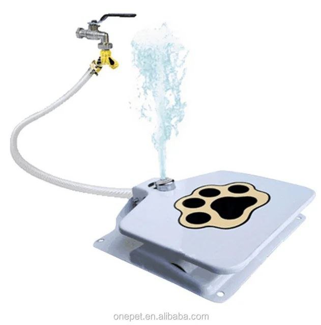 Outdoor Automatic Dog Drinking Fountain Step - On Design - Otloubnow