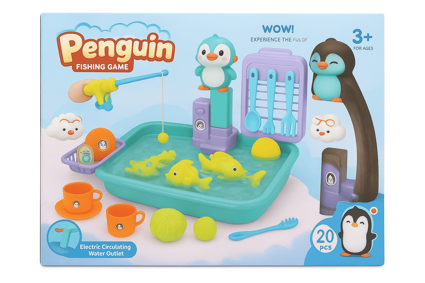 Penguin fishing game set - Otloubnow