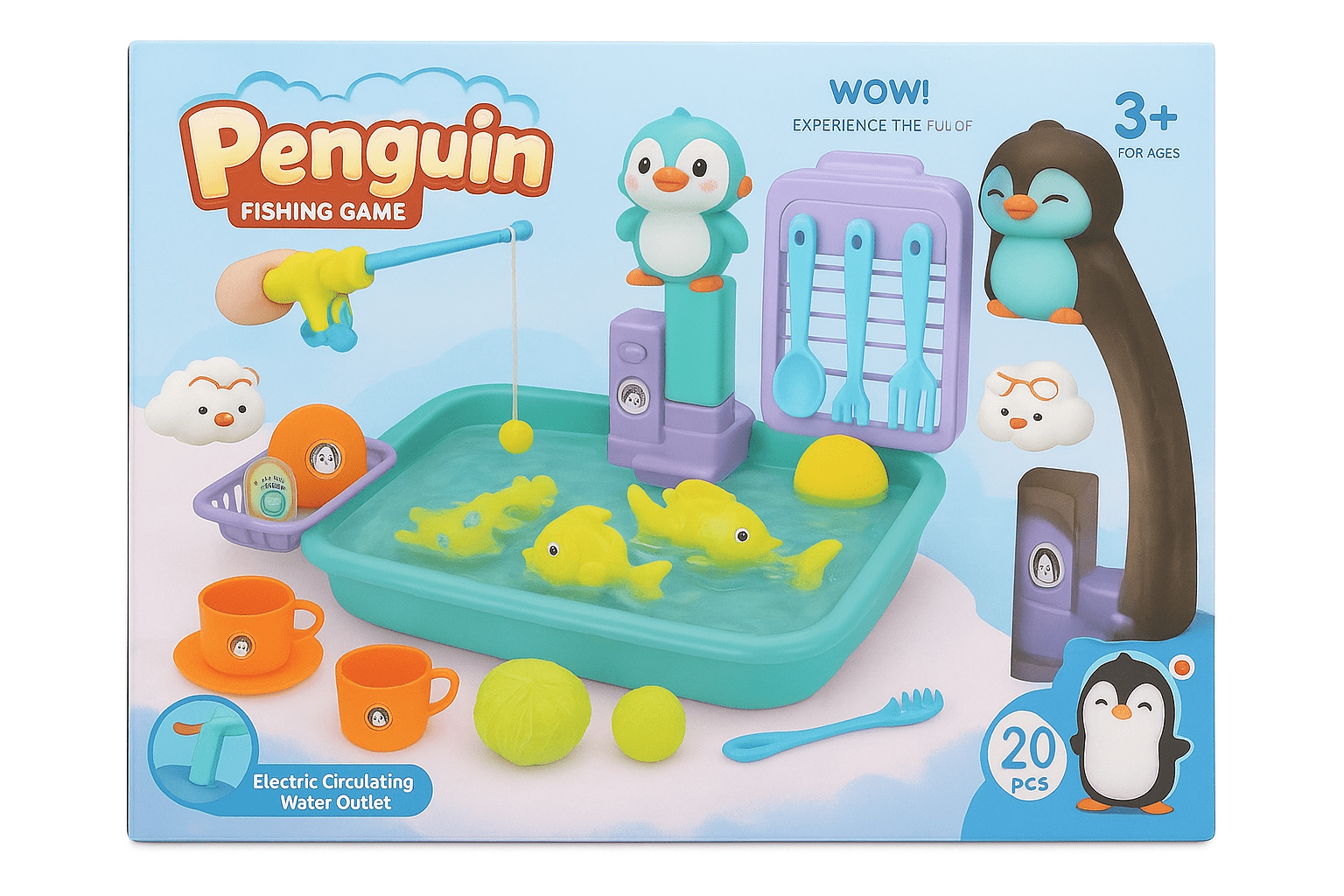 Penguin fishing game set - Otloubnow