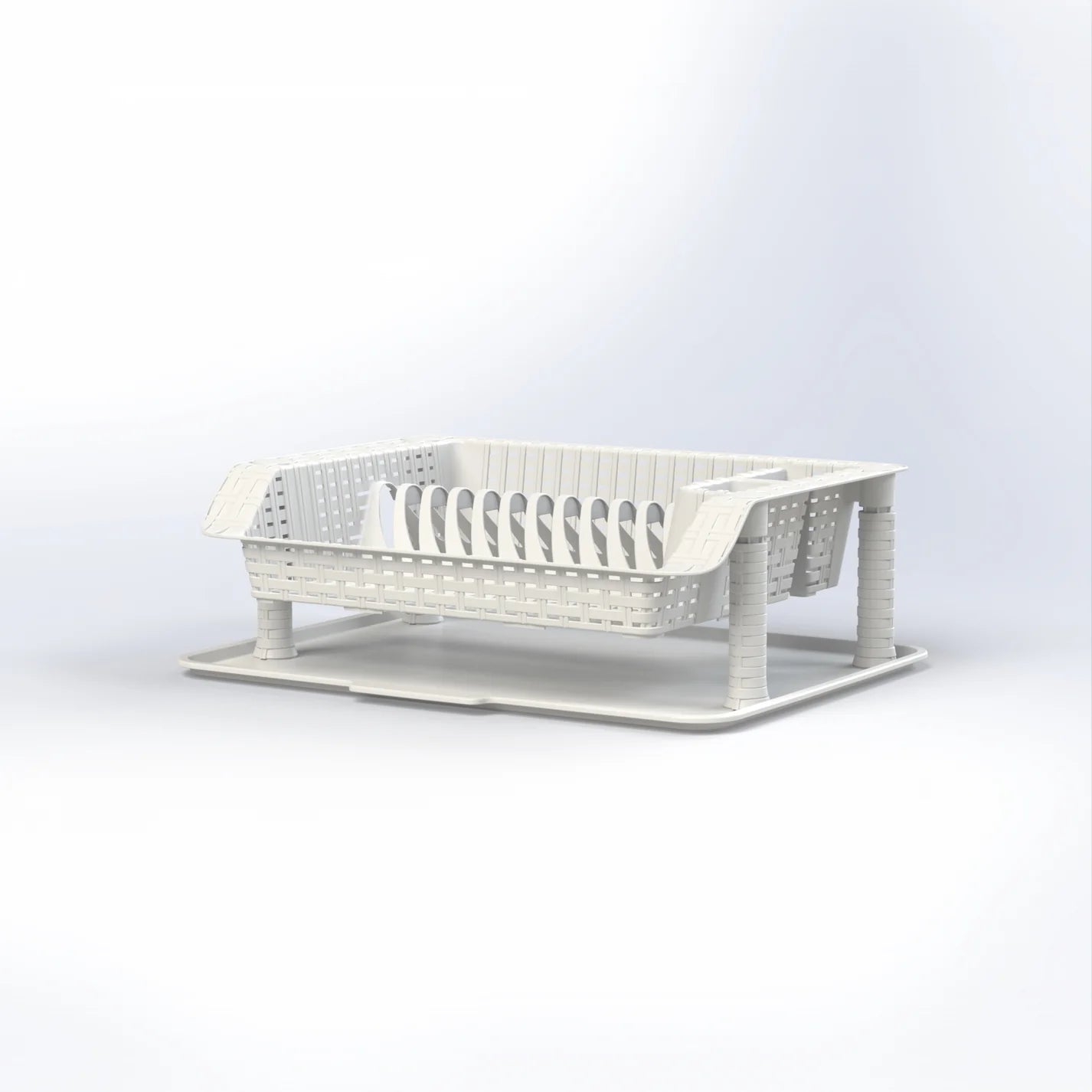 Plastic drying rack - white - Otloubnow