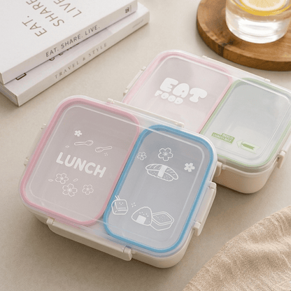 Plastic lunch box with transparent lid - Otloubnow