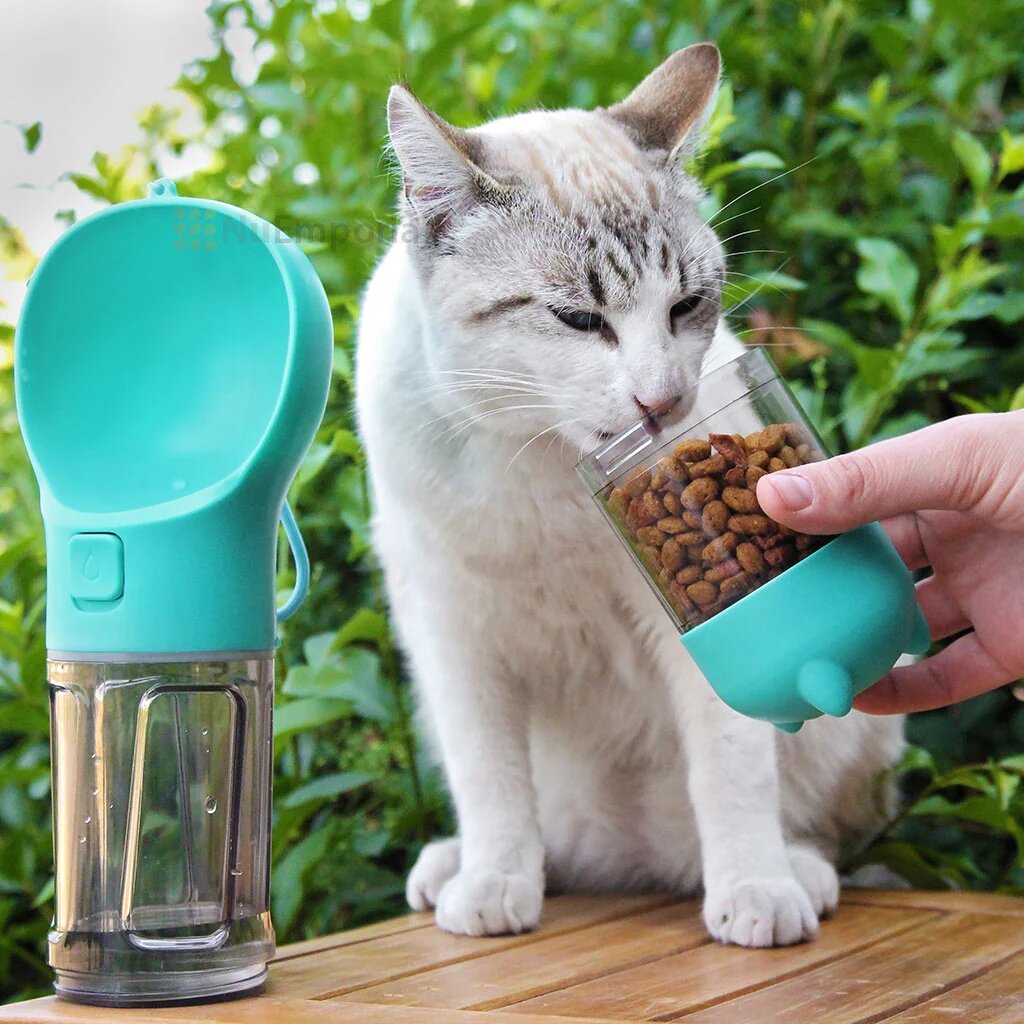 Portable Pet Feeder Bottle: 4 - in - 1 - Otloubnow