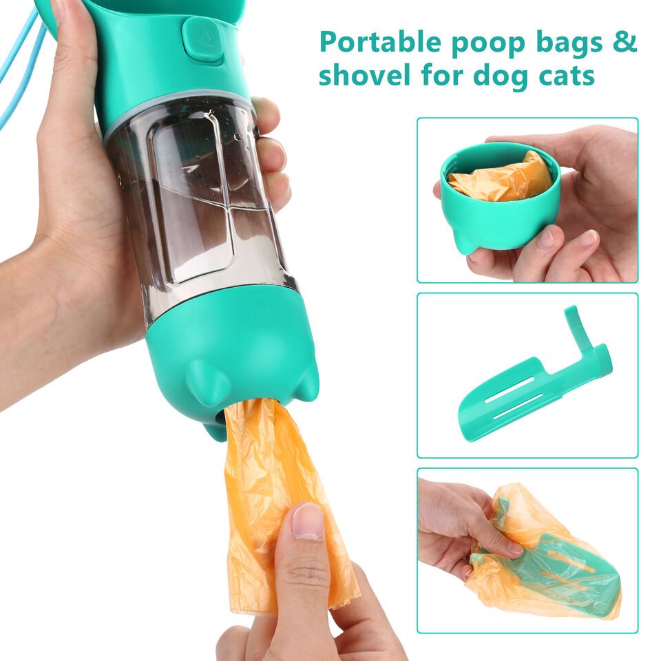 Portable Pet Feeder Bottle: 4 - in - 1 - Otloubnow