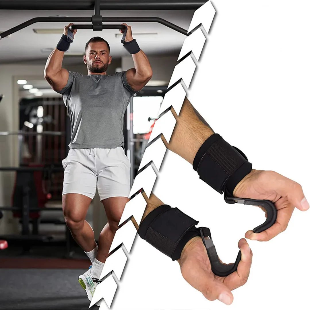 Powerlifting hook grip straps - Weight lifting hook straps - Otloubnow