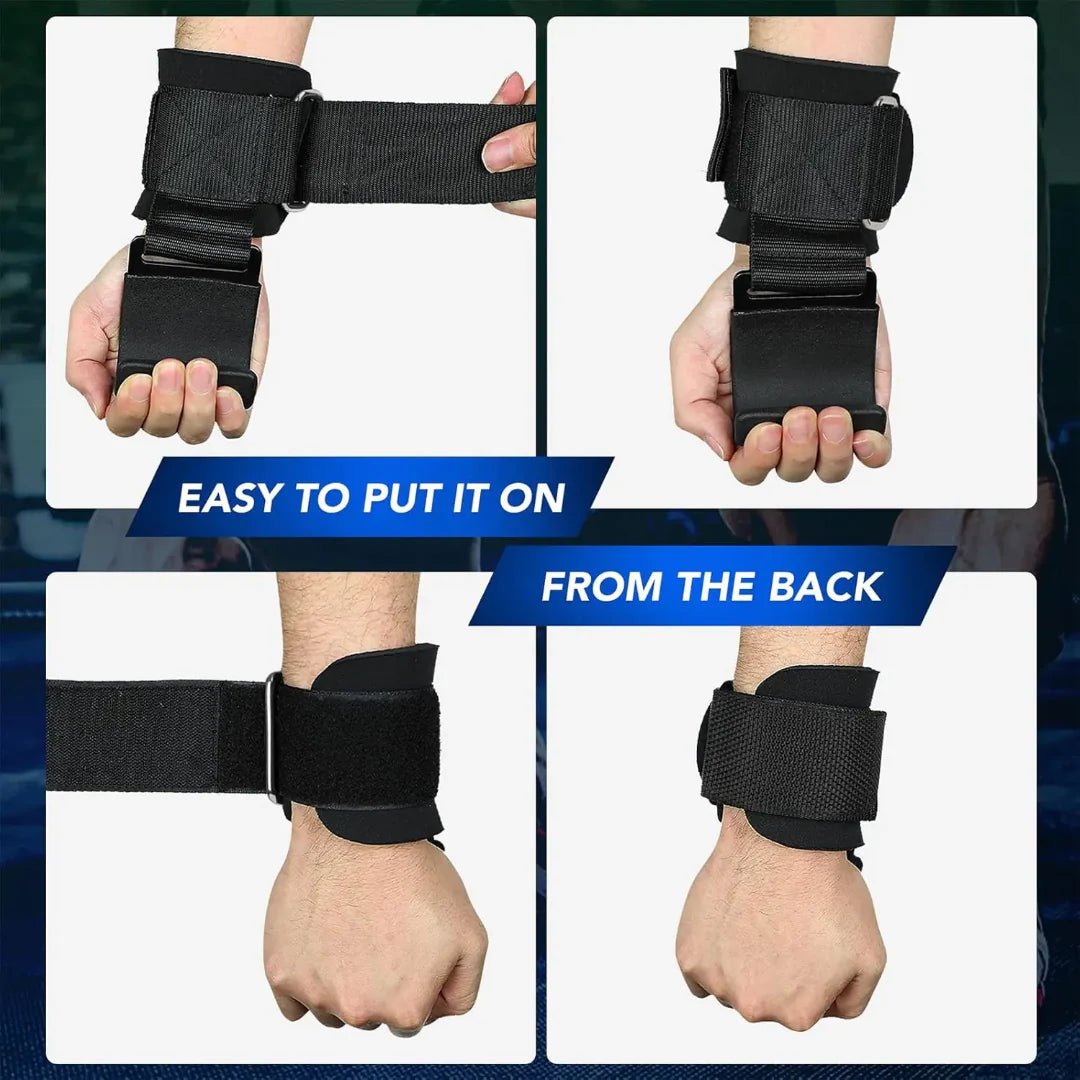 Powerlifting hook grip straps - Weight lifting hook straps - Otloubnow
