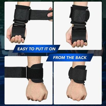 Powerlifting hook grip straps - Weight lifting hook straps - Otloubnow
