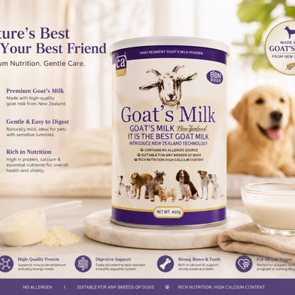 Premium Goat’s Milk Powder for Dogs – 400g | High Calcium & Rich Nutrition Supplement - Otloubnow