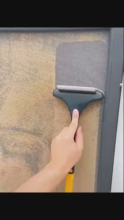 Window mosquito mesh cleaning brush