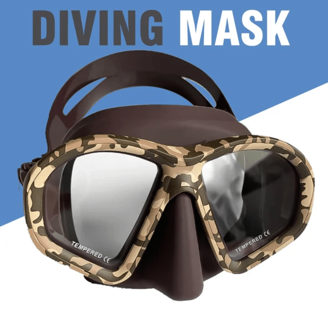 Professional Tempered Glass Diving Mask - Otloubnow
