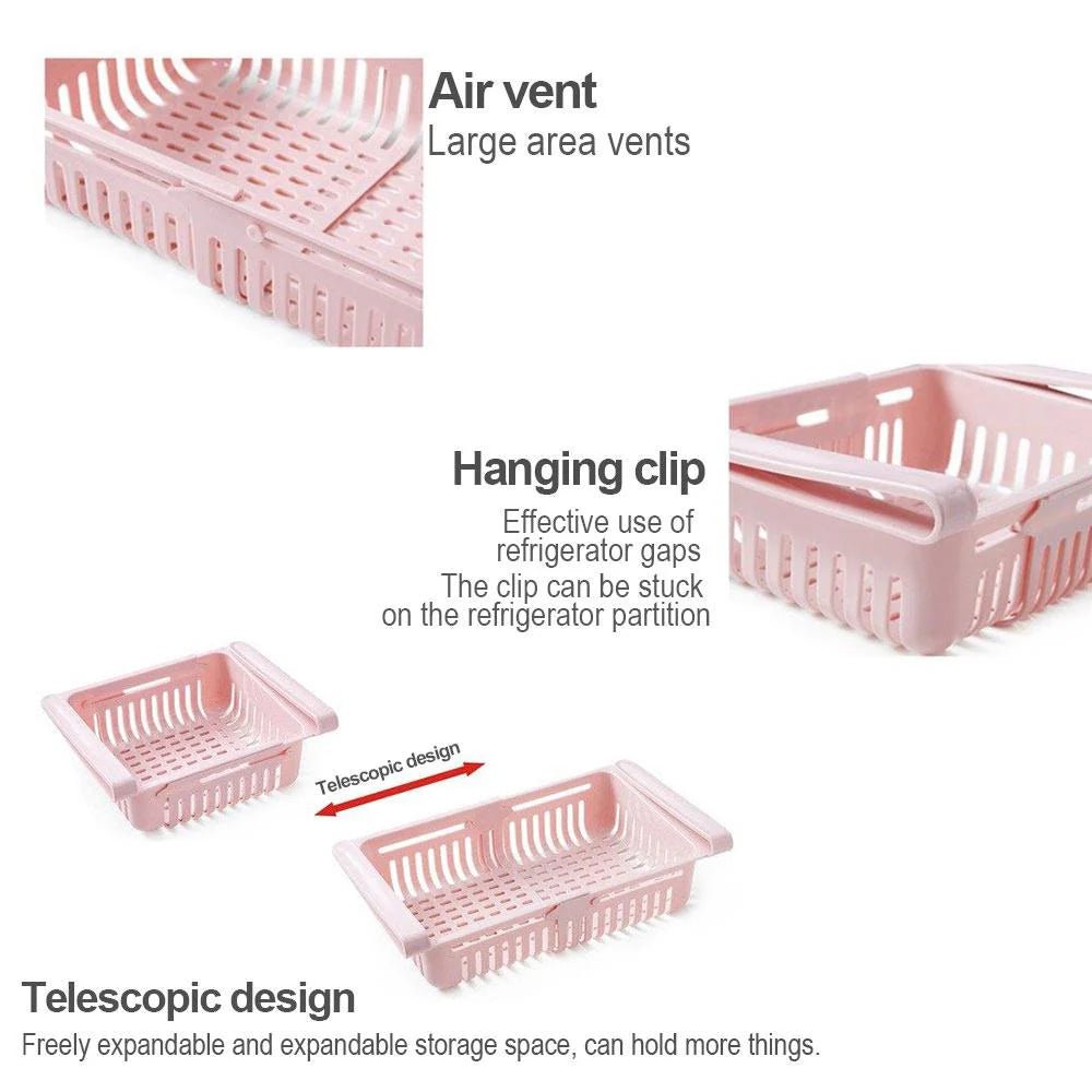 Pull out refrigerator storage basket - Otloubnow