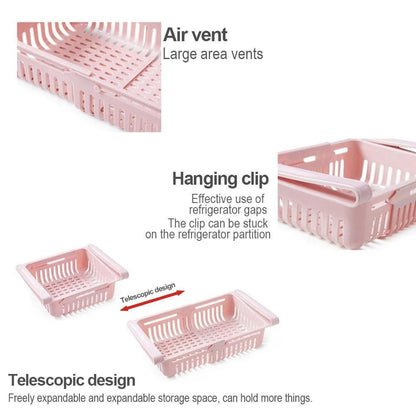 Pull out refrigerator storage basket - Otloubnow