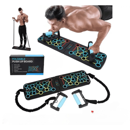 Push Up Board with Bands Set - Ultimate Home Workout Gear - Otloubnow