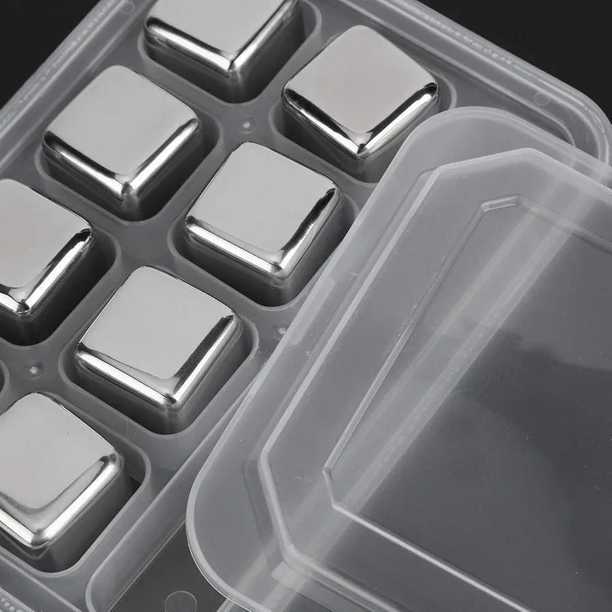 Reusable stainless steel ice cubes set - Otloubnow