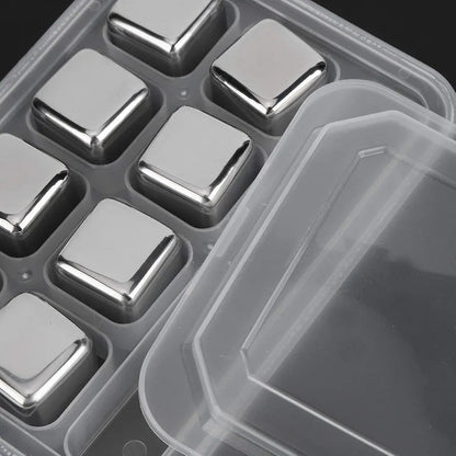 Reusable stainless steel ice cubes set - Otloubnow