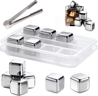 Reusable stainless steel ice cubes set - Otloubnow