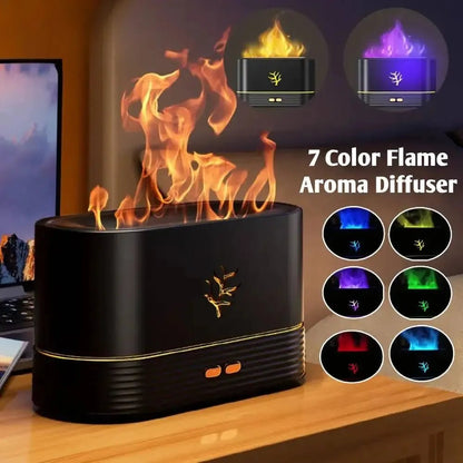 RGB Flame Fire Humidifier - Otloubnow