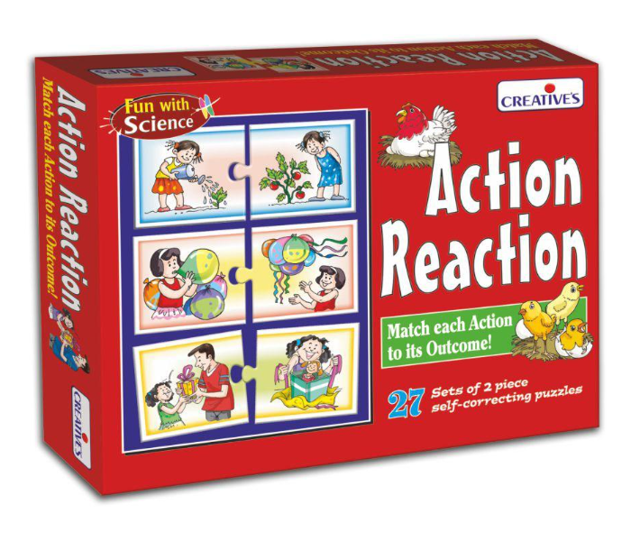 Action reaction educational puzzle